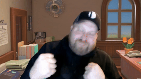 Celebrate with a little fist pump, or a jab