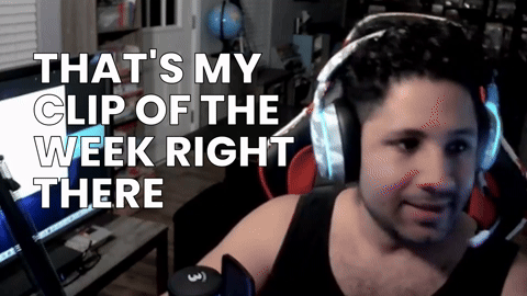 That's my clip of the week right there that is my clip of the week right there COTW